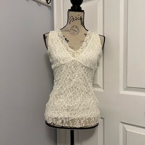 Beechers Brook White Lace Top